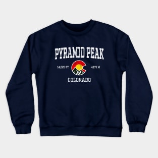 Pyramid Peak Colorado 14ers Vintage Athletic Mountains Crewneck Sweatshirt